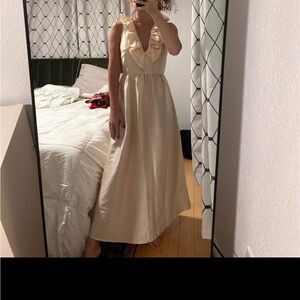 Topshop Cream Maxi Dress